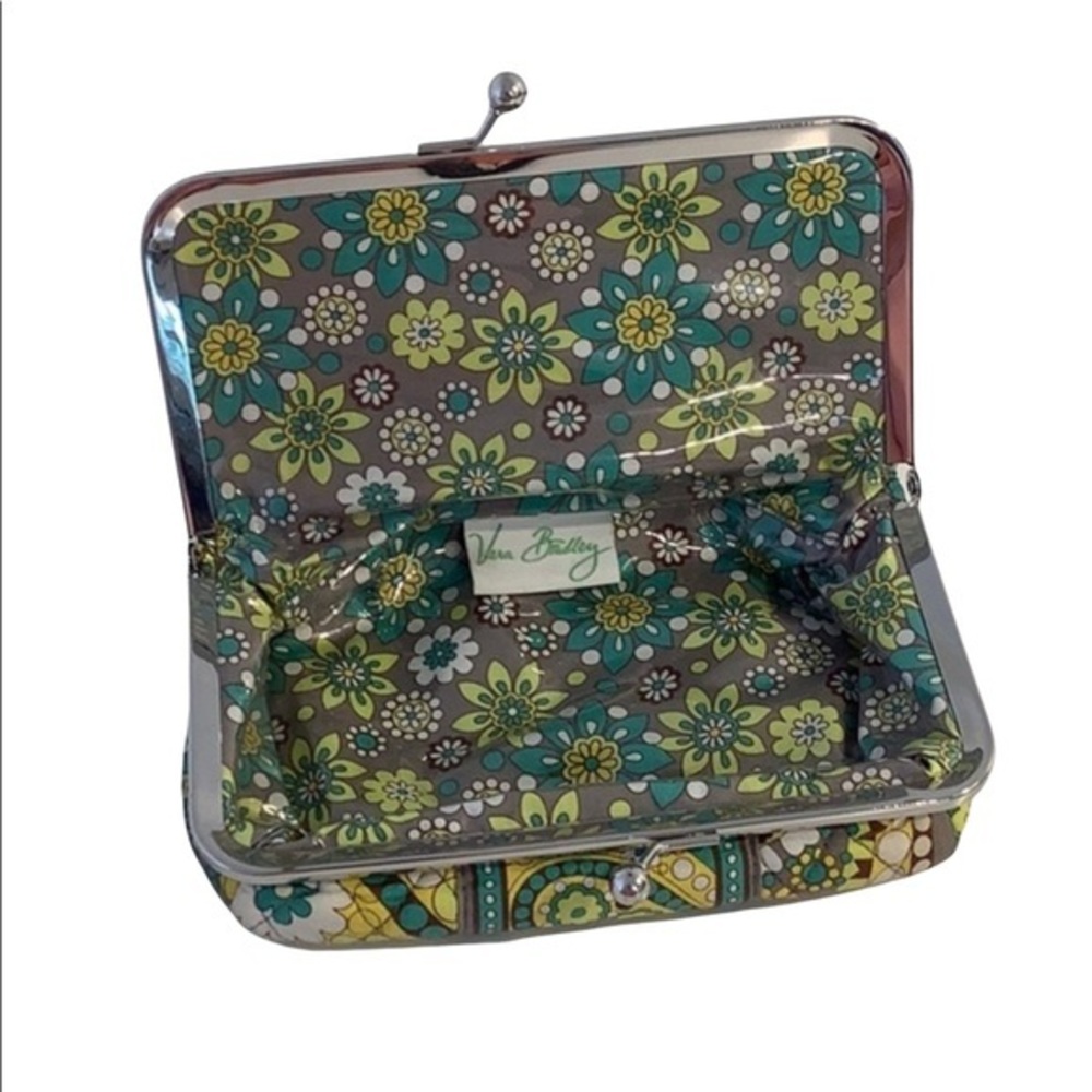 Vera Bradley cosmetic case in lemon parfait EUC